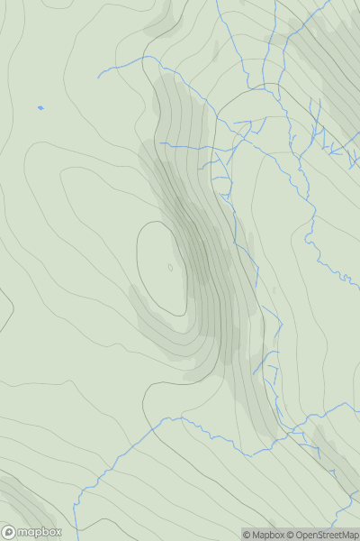 Thumbnail image for Creag Dhubh [Loch Tay to Perth] [NN649283] showing contour plot for surrounding peak